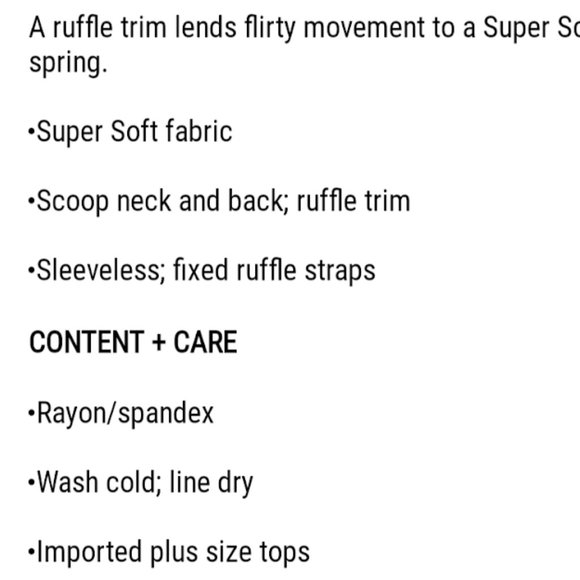 Torrid 4X NWT Ruffle Floral Tank Top Adorable! - Picture 4 of 4